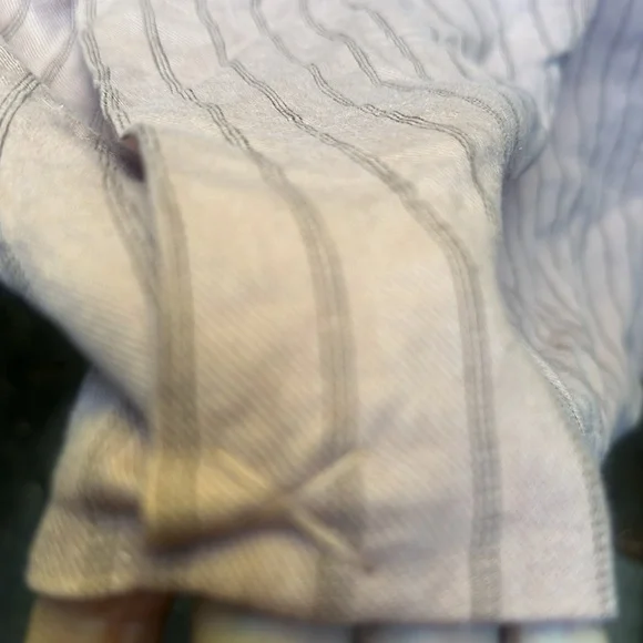 We The Free Linen Blend Over sized Pinstripe Blazer Vest - Picture 8 of 9